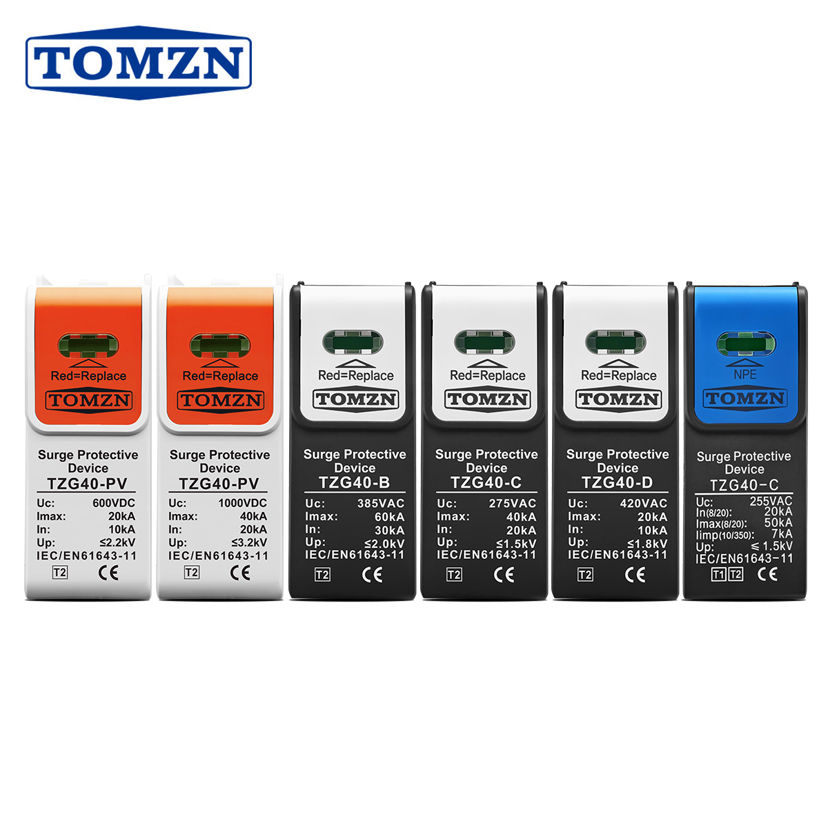 Ac Surge Protector - 1PCS TZG40 Tubo de descarga PV