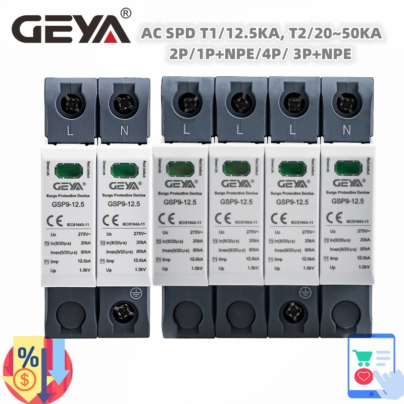 Ac Surge Protector - Protector contra sobretensiones GEYA GSP9 12.5KA