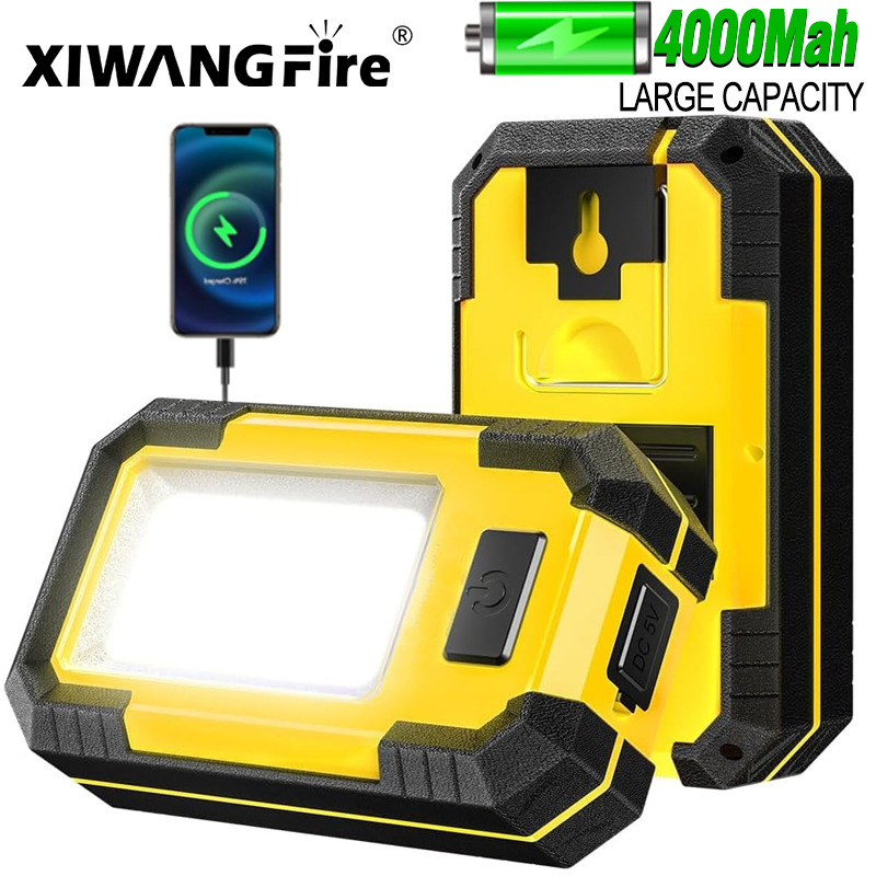 Renewable Energy Sources - Luz de trabajo recargable de 4000MaH,