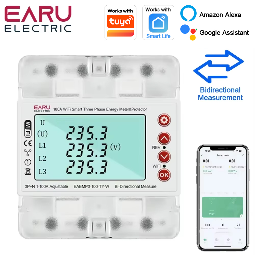 Medidor de Energía Trifásico I - Ac Surge Protector reseña y precio