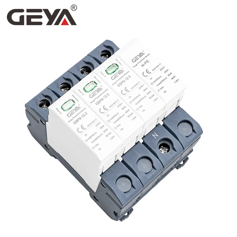 GEYA GSP9 12.5KA T1+T2 SPD 4P  - Ac Surge Protector reseña y precio