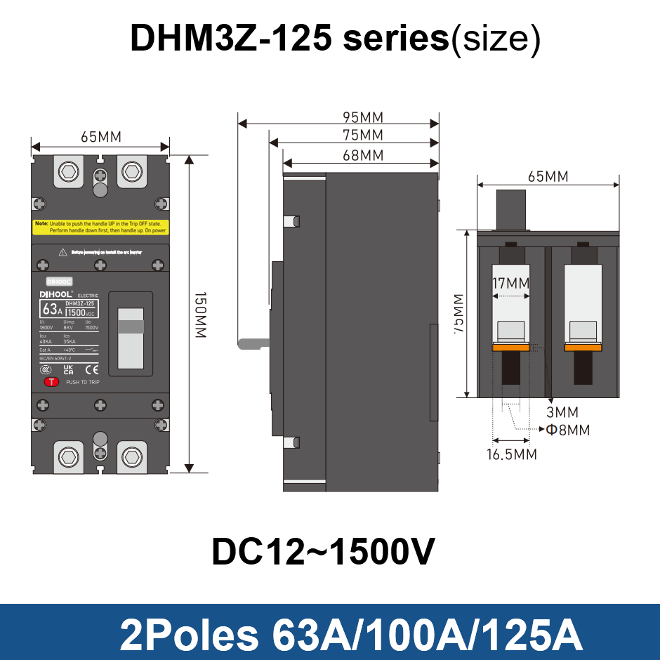 Disyuntor de caja moldeada DC  - Ac Surge Protector reseña y precio