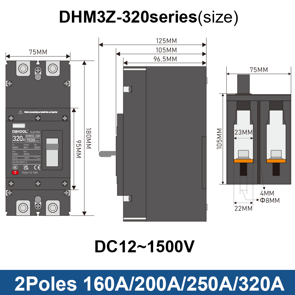 Disyuntor de caja moldeada DC  - Ac Surge Protector reseña y precio