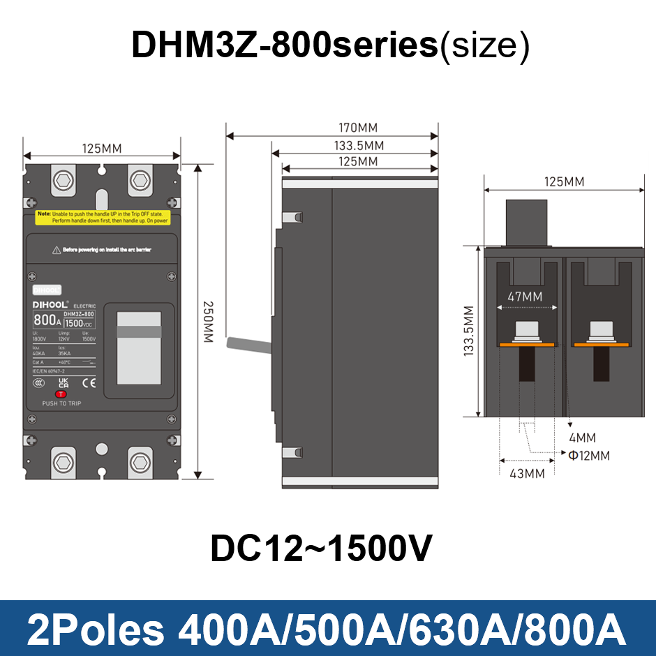 Disyuntor de caja moldeada DC  - Ac Surge Protector reseña y precio